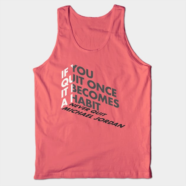 Never give up Tank Top by SAN ART STUDIO 